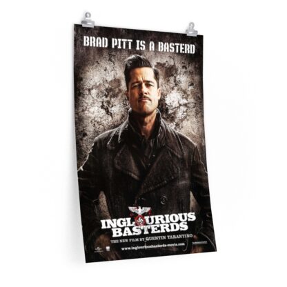 "Lt. Aldo Raine" Character Poster Print from "Inglorious Basterds" ft. Brad Pitt