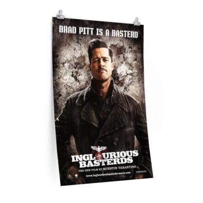 "Lt. Aldo Raine" Character Poster Print from "Inglorious Basterds" ft. Brad Pitt