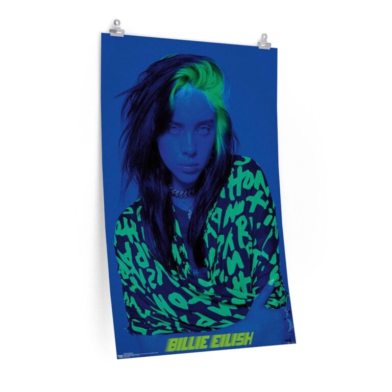 Poster Print of Billie Eilish - Blue Poster