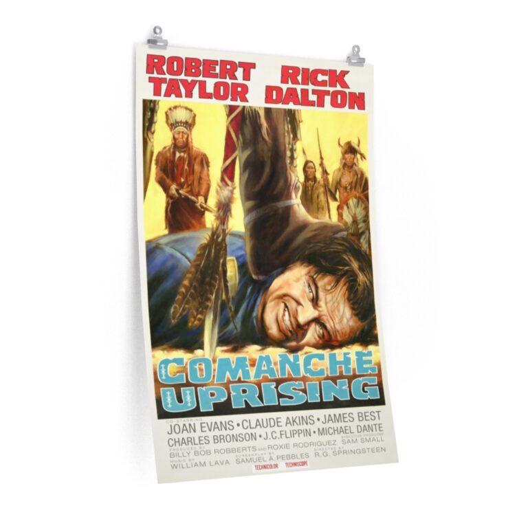 Poster Print of "Comanche Uprising" from "Once Upon a Time in Hollywood" (2019) ft. Rick Dalton - Funny DiCaprio