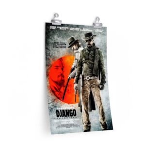 Poster Print of "Django Unchained" by Quentin Tarantino (2012) - Version Grey