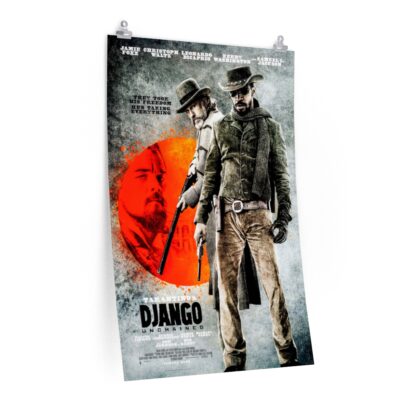 Poster Print of "Django Unchained" by Quentin Tarantino (2012) - Version Grey