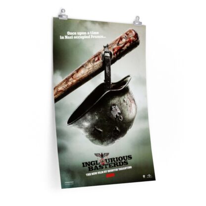 Poster Print of "Inglorious Basterds" by Quentin Tarantino (2009) - Bat & Helmet Version