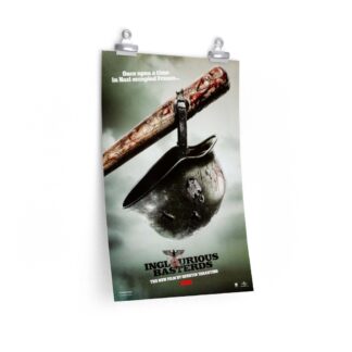 Poster Print of "Inglorious Basterds" by Quentin Tarantino (2009) - Bat & Helmet Version