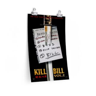 Poster Print of "Kill Bill: Vol. 2" by Quentin Tarantino (2004) - Katana Sword Version