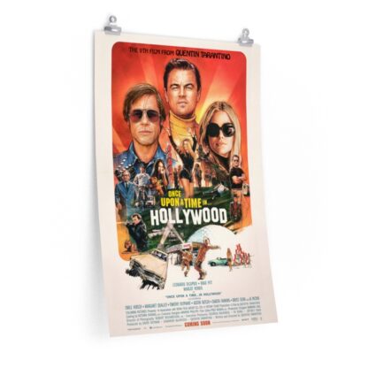 Poster Print of "Once Upon a Time in Hollywood" by Quentin Tarantino (2019)