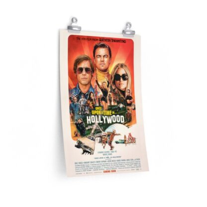 Poster Print of "Once Upon a Time in Hollywood" by Quentin Tarantino (2019)
