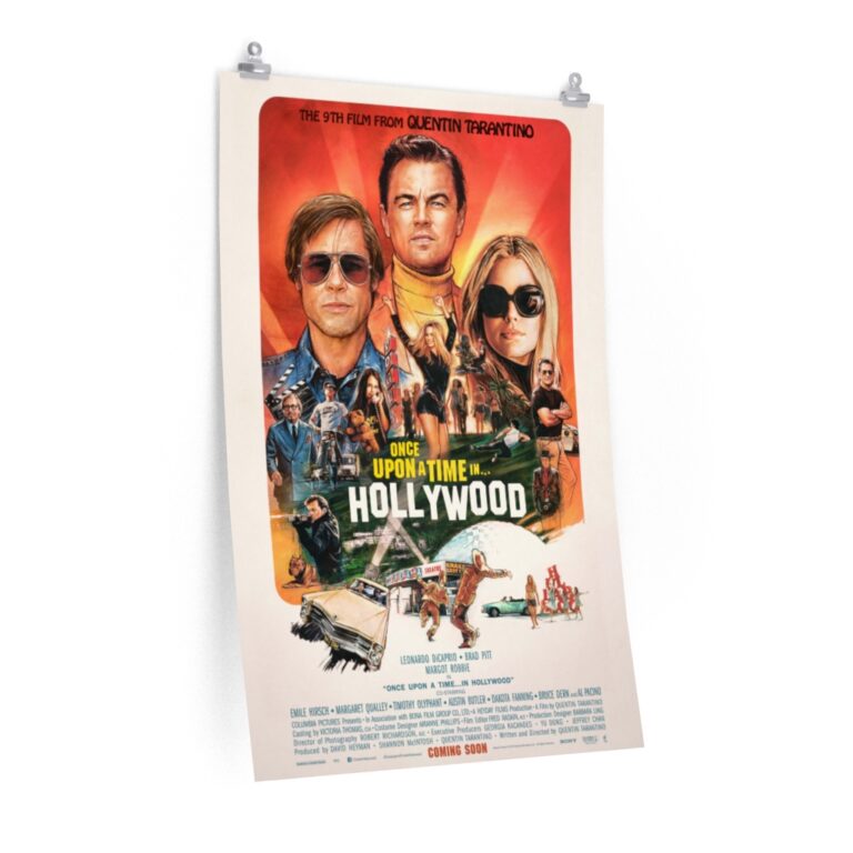 Poster Print of "Once Upon a Time in Hollywood" by Quentin Tarantino (2019)