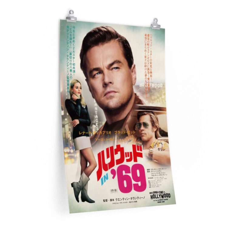Poster Print of "Once Upon a Time in Hollywood" by Quentin Tarantino (2019) - Version Japan