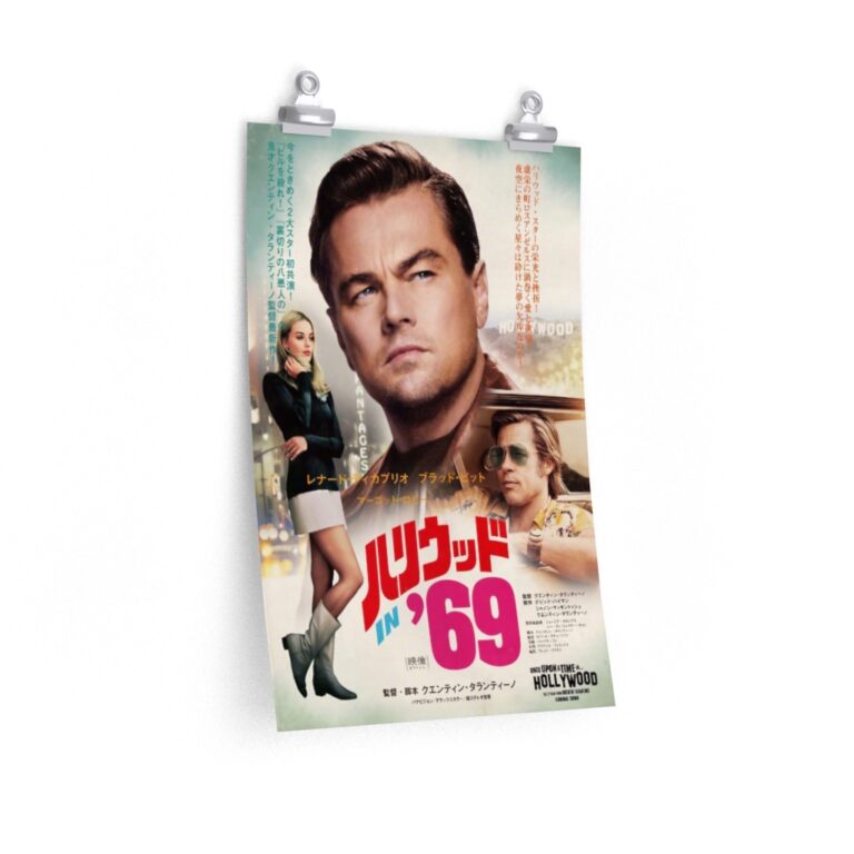 Poster Print of "Once Upon a Time in Hollywood" by Quentin Tarantino (2019) - Version Japan