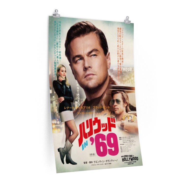 Poster Print of "Once Upon a Time in Hollywood" by Quentin Tarantino (2019) - Version Japan