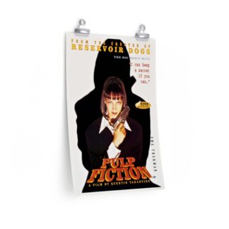 Poster Print of "Pulp Fiction" by Quentin Tarantino (1994) - Version British ft. Uma Thurman