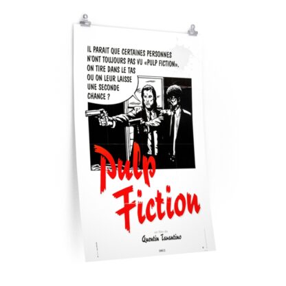 Poster Print of "Pulp Fiction" by Quentin Tarantino (1994) - Version French / Comic Book