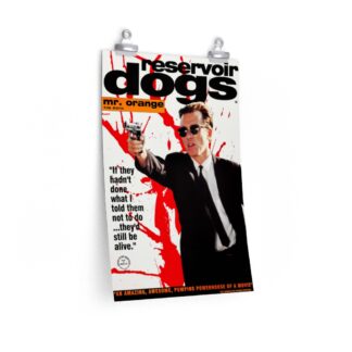 Poster Print of "Reservoir Dogs" by Quentin Tarantino (1992) - Version British Bus Stop "Mr. Orange" ft. Tim Roth