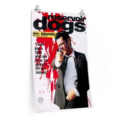 Poster Print of "Reservoir Dogs" by Quentin Tarantino (1992) - Version British Subway "Mr. Blonde" ft. Michael Madsen