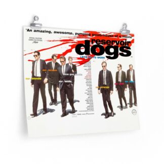 Poster Print of "Reservoir Dogs" by Quentin Tarantino (1992) - Version Horizontal British Quad