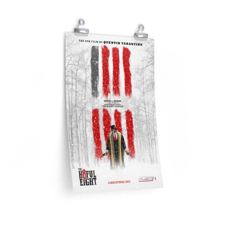Poster Print of "The Hateful Eight" by Quentin Tarantino (2015) - "The Bounty Hunter" ft. Samuel L. Jackson