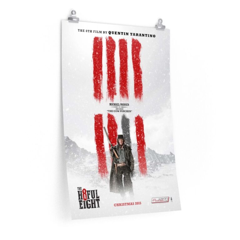 Poster Print of "The Hateful Eight" by Quentin Tarantino (2015) - "The Cow Puncher" Version