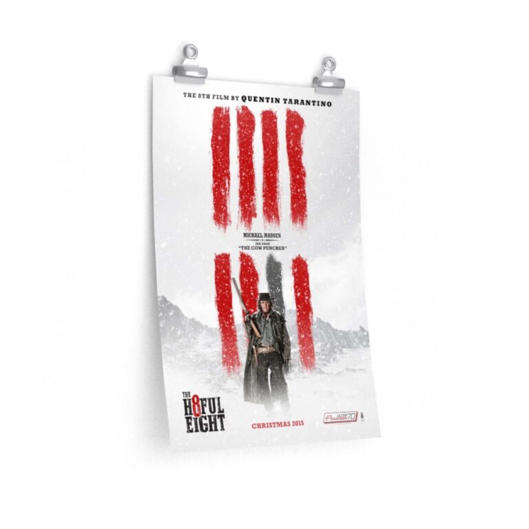 Poster Print of "The Hateful Eight" by Quentin Tarantino (2015) - "The Cow Puncher" Version