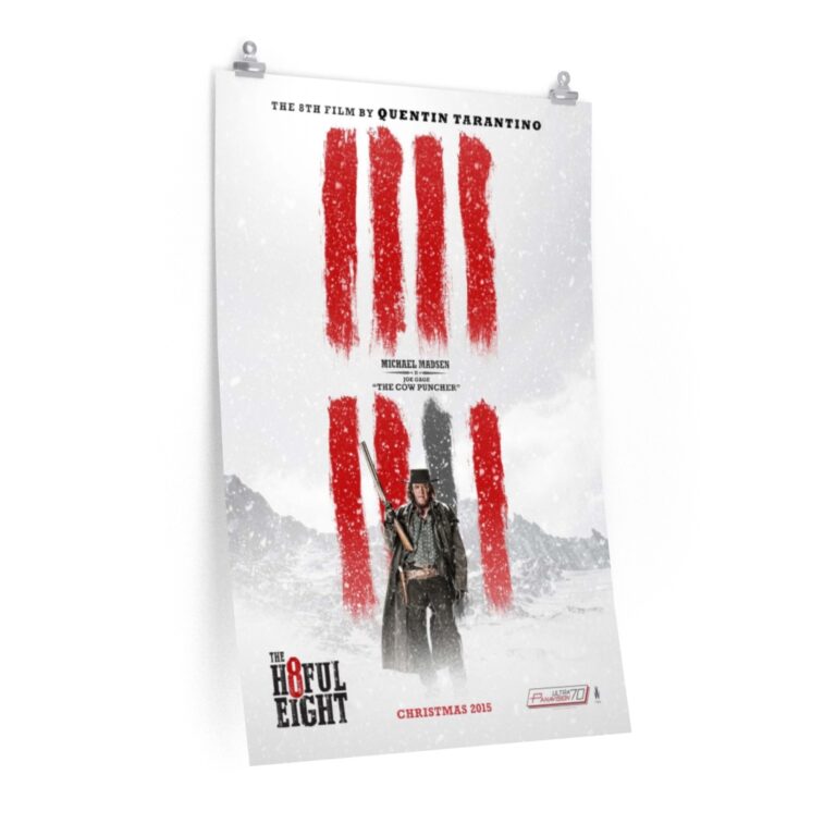Poster Print of "The Hateful Eight" by Quentin Tarantino (2015) - "The Cow Puncher" Version