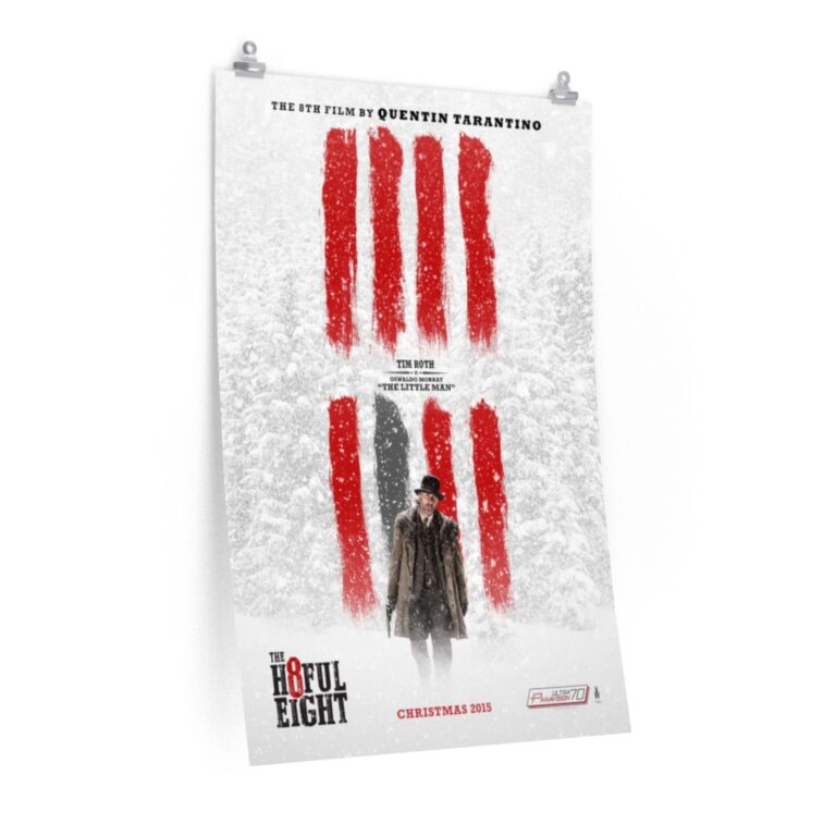 Poster Print of "The Hateful Eight" by Quentin Tarantino (2015) - "The Little Man" Version