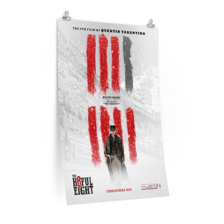 Poster Print of "The Hateful Eight" by Quentin Tarantino (2015) - The Sherif Version