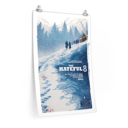 Poster Print of "The Hateful Eight" by Quentin Tarantino (2015) - Version Blue