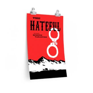 Poster Print of "The Hateful Eight" by Quentin Tarantino (2015) - Version Italian Silhouette