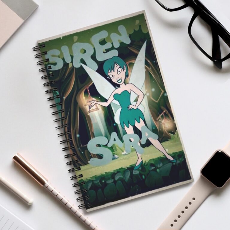 Siren Sara Cartoon Spiral Notebook Journal from Willy's Wonderland