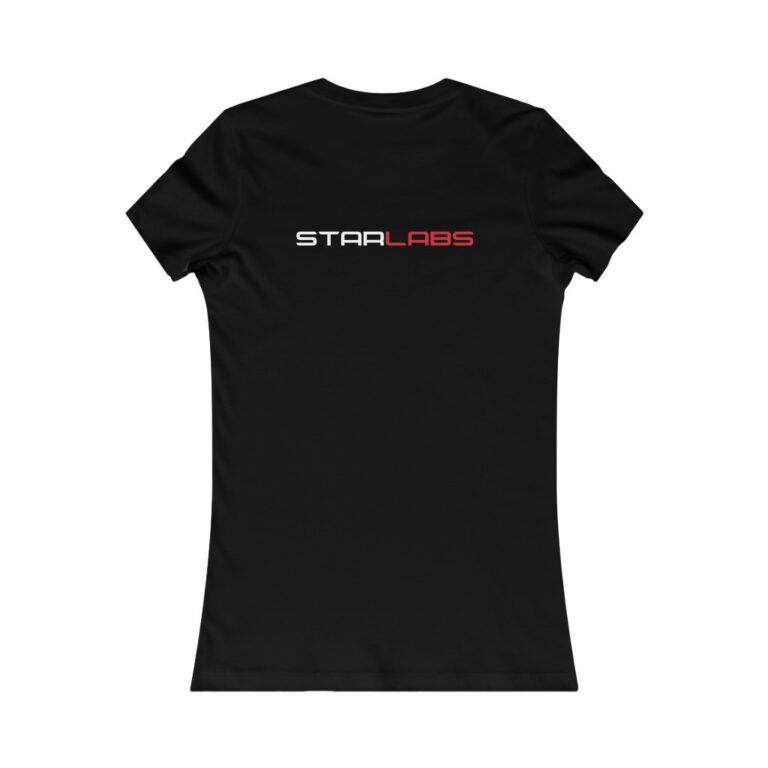 DC Justice League STAR LABS black women's t-shirt (back)
