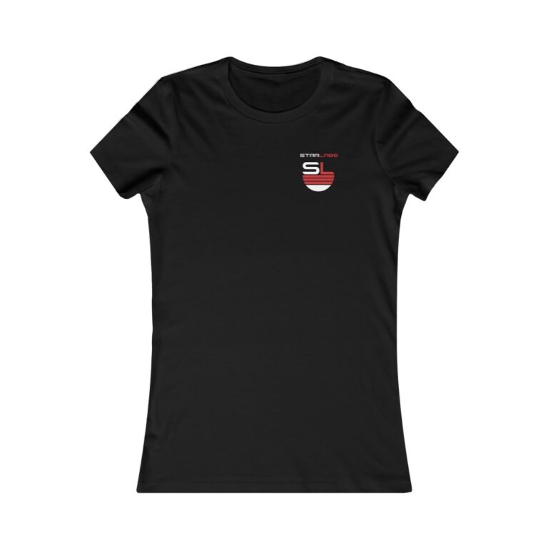 DC Justice League STAR LABS black women's t-shirt (front)