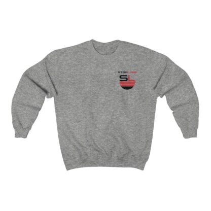 DC Justice League STAR LABS heather-grey unisex sweatshirt (front)