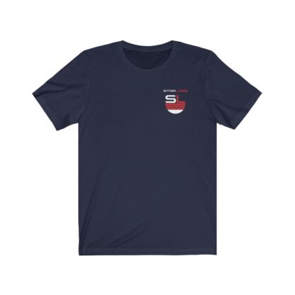 DC Justice League STAR LABS navy-blue unisex t-shirt (front)