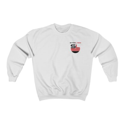 DC Justice League STAR LABS white unisex sweatshirt (front)