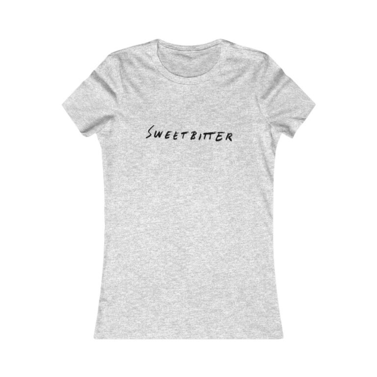 Heather-grey Premium Women's T-Shirt ft. "Sweetbitter" Logo