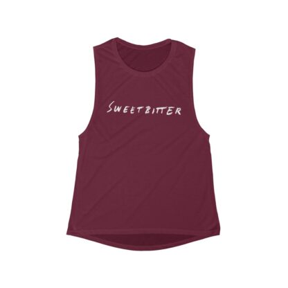 Maroon-red Sexy Women's Tank Top ft. Official "Sweetbitter" Logo