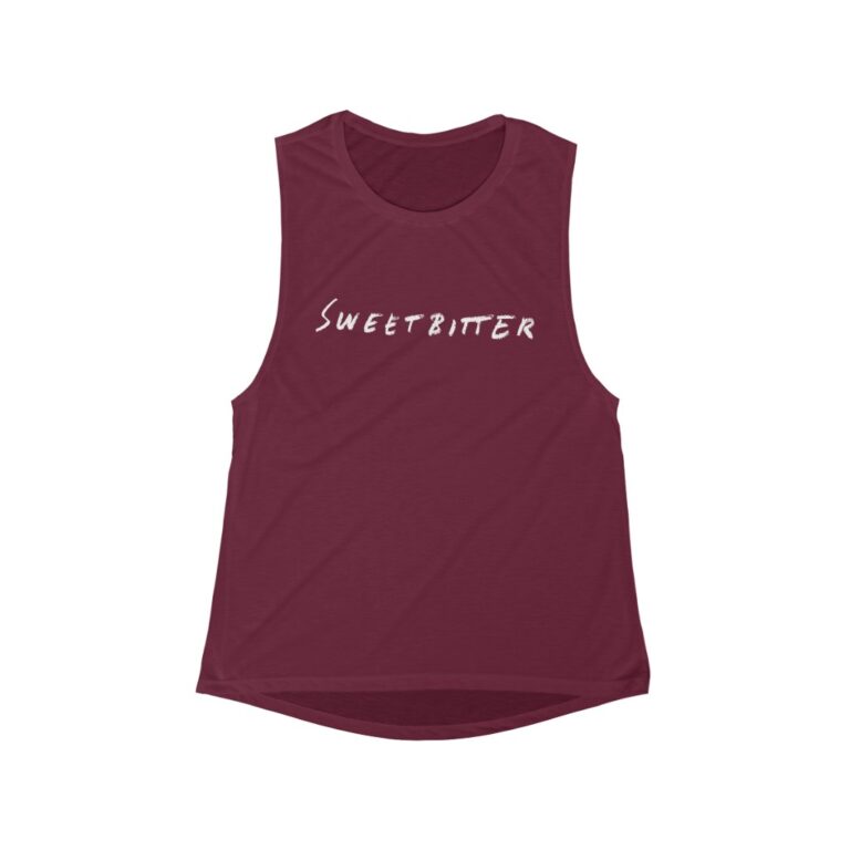 Maroon-red Sexy Women's Tank Top ft. Official "Sweetbitter" Logo