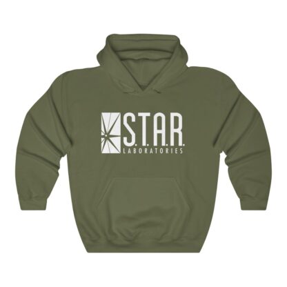 S.T.A.R. Laboratories military-green unisex hoodie