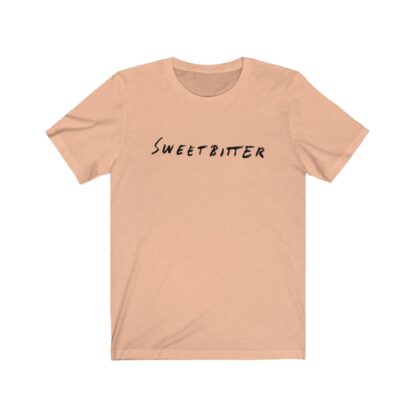 Peach-pink Premium Women's T-Shirt ft. "Sweetbitter" Logo