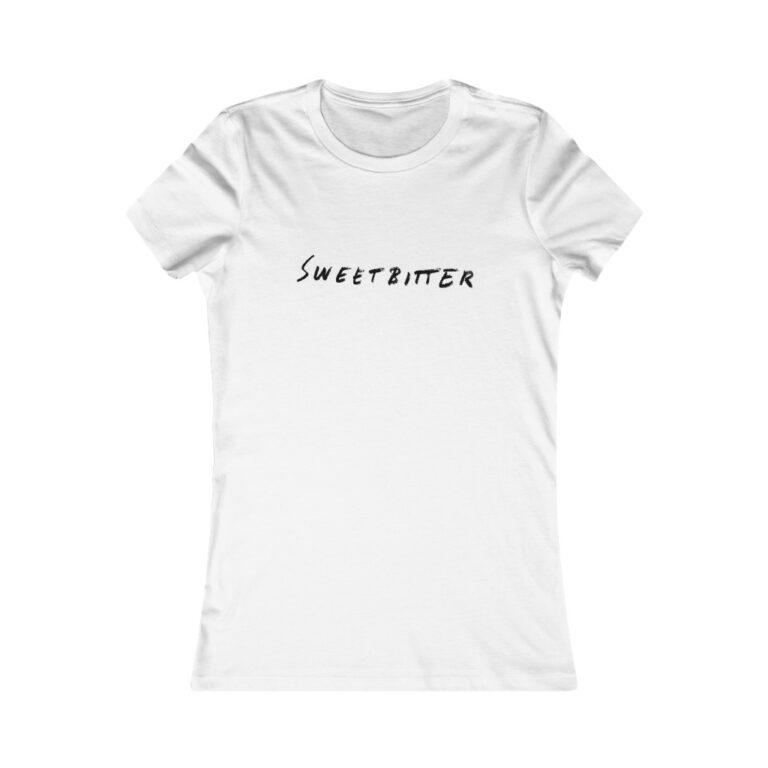 White Premium Women's T-Shirt ft. "Sweetbitter" Logo