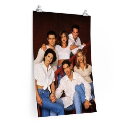 Poster Print of "Friends" TV Show - Version Jeans and White Tops