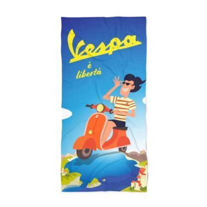 'Vespa È Libertà' Bath/Beach Towel