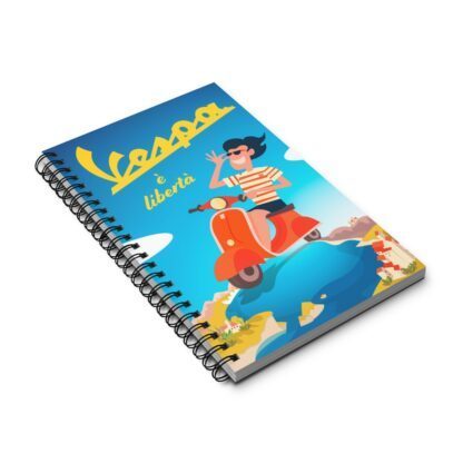 "Vespa È Libertà" Spiral Notebook Journal