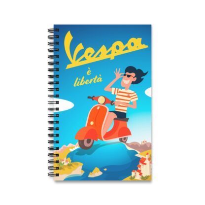 "Vespa È Libertà" Spiral Notebook Journal