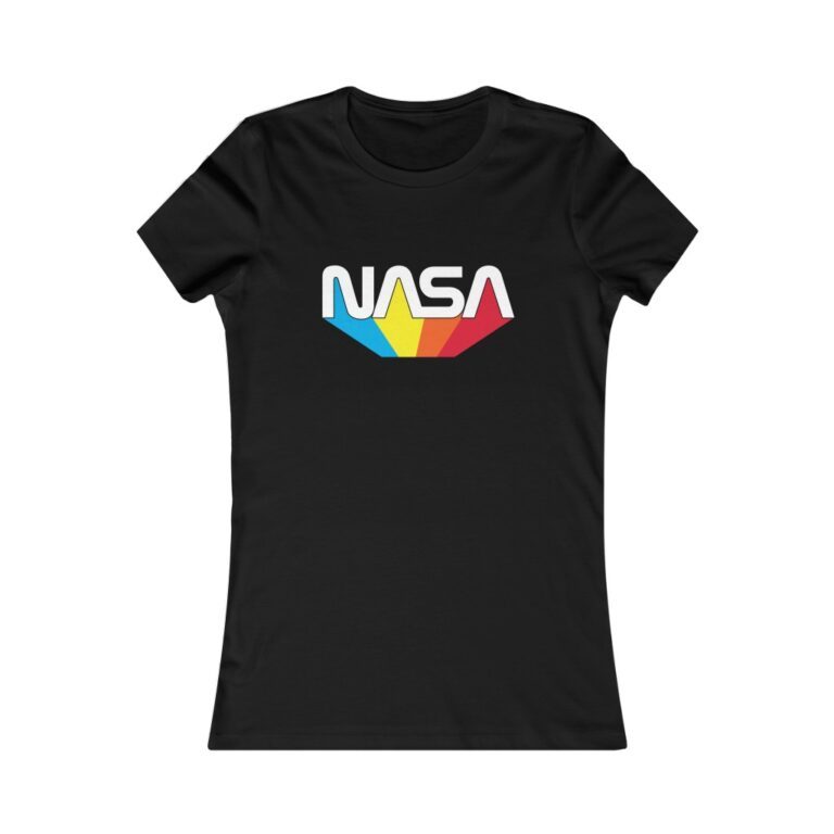 NASA Women's T-Shirt - Rainbow Tail Worm Logo