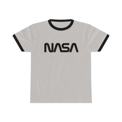 NASA Unisex Ringer T-Shirt (Heather/Black)