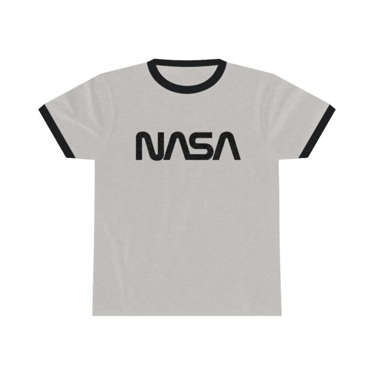 NASA Unisex Ringer T-Shirt (Heather/Black)