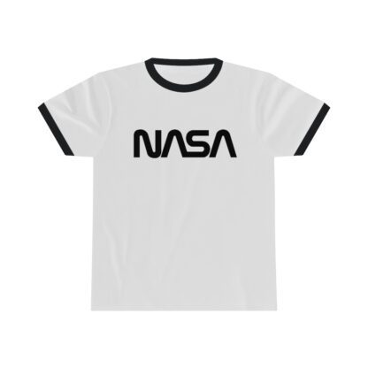 NASA Unisex Ringer T-Shirt (White/Black)