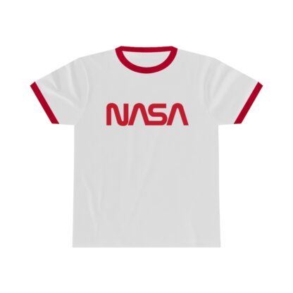 NASA Unisex Ringer T-Shirt (White/Red)