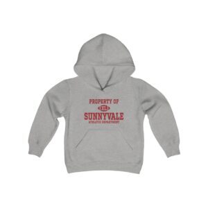 "Property of Sunnyvale Athletic Department" Kids Hooded Sweatshirt